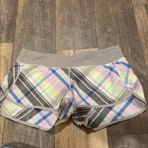 Lululemon plaid shorts